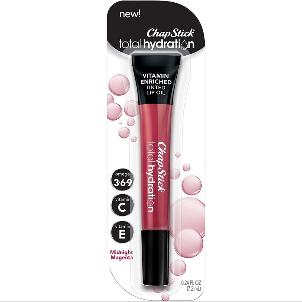 ChapStick Total Hydration Midnight Magenta Tint, 0.24 Ounce